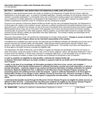 Form F-01184 Wisconsin Hemophilia Home Care Program Application - Wisconsin, Page 4