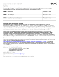 Formulario F-16025 Acuerdo De Consentimiento De Descalificacion - Wisconsin (Spanish), Page 2