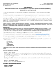 Document preview: Instructions for Form F-11083 Prior Authorization/Brand Medically Necessary Attachment (Pa/Bmna) - Wisconsin