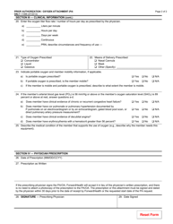 Form F-11066 Prior Authorization/Oxygen Attachment (Pa/OA) - Wisconsin, Page 2
