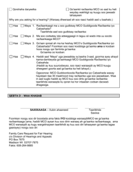 Form F-00236 Request for a State Fair Hearing - Wisconsin (Somali), Page 2
