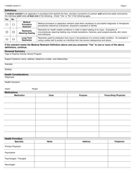 Form F-00926A Request for Use of Medical Restraints - Cltss - Wisconsin, Page 2
