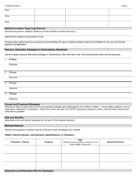 Form F-00926A Request for Use of Medical Restraints - Cltss - Wisconsin, Page 3