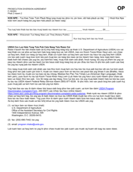 Form F-16026 Prosecution Diversion Agreement - Wisconsin (Hmong), Page 2