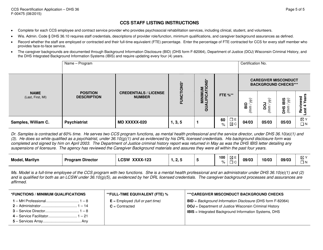 Form F-00475 Comprehensive Community Services (Ccs) for Persons With Mental Disorders and Substance Use Disorders Recertification Application - DHS 36 - Wisconsin, Page 5