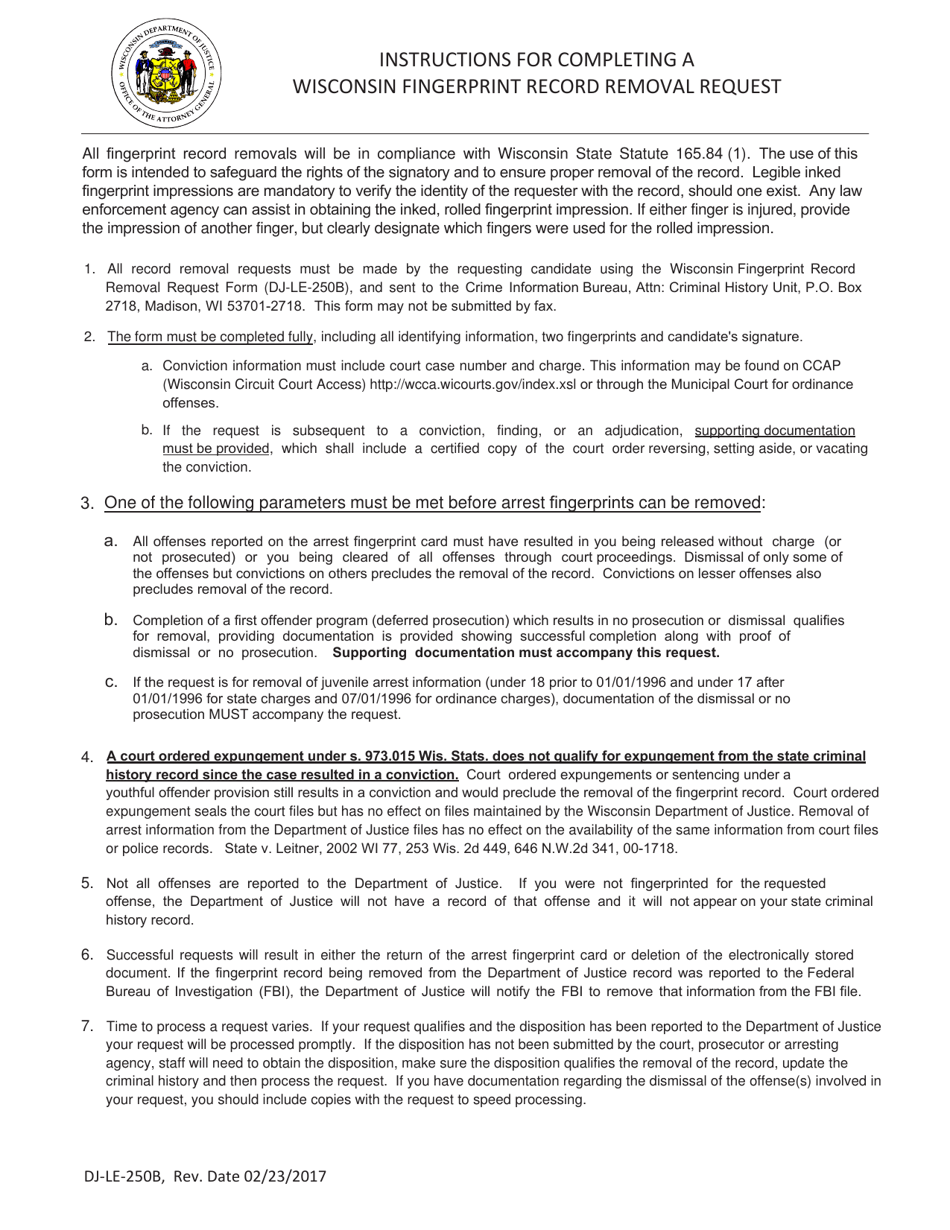 Form DJ-LE-250B - Fill Out, Sign Online and Download Printable PDF ...