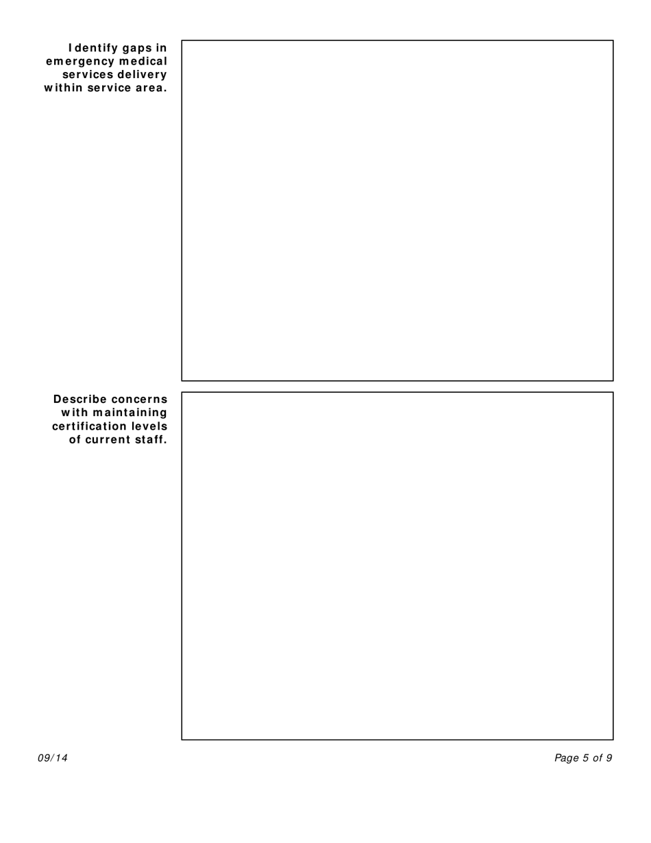 Emergency Medical Services (EMS) Needs Assessment Grant - Wyoming, Page 5