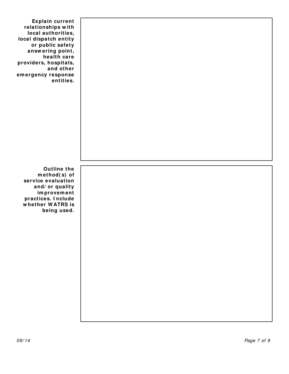 Emergency Medical Services (EMS) Needs Assessment Grant - Wyoming, Page 7