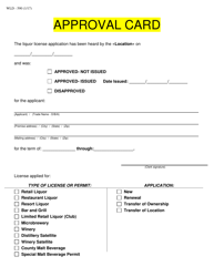 Form WLD-590 &quot;Approval Card&quot; - Wyoming