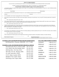 Resident/Nonresident Multi-Purpose License Application - Wyoming, Page 2