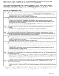License to Seine or Trap Fish Application Form - Wyoming, Page 2