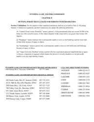 Hunting Season Extension Permit Application - Wyoming, Page 2