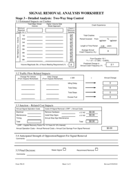 Form TR-03 Signal Removal Analysis Worksheet - Wyoming, Page 2