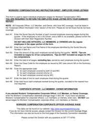 Instructions - Workers&#039; Compensation (Wc) Summary Report and Wage Listing - Wyoming, Page 2