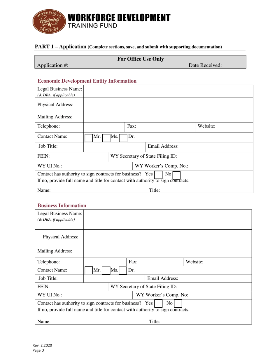 Pre-obligation Grant Application - Wyoming, Page 4