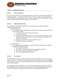 Pre-obligation Grant Application - Wyoming, Page 6