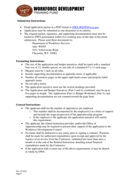 Apprenticeship Grant Application - Wyoming, Page 2
