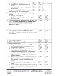 Preauthorization Check Sheet - Cervical Artificial Disc - Wyoming, Page 2