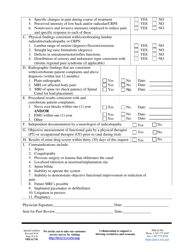 Preauthorization Check Sheet - Spinal Cord Stimulator/Drg Stimulator, Trial - Wyoming, Page 2