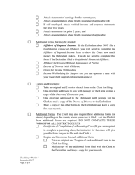 Checklist for Packet 1 Plaintiff Divorce With Minor Children - Wyoming, Page 3