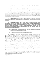 Family Law Information and Instructions - Divorce With Minor Children - Wyoming, Page 10