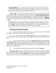 Family Law Information and Instructions - Divorce With Minor Children - Wyoming, Page 2