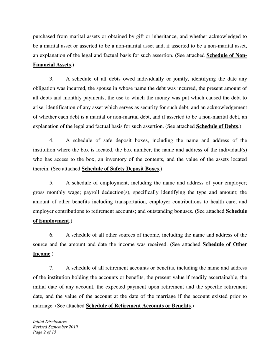 Initial Disclosures - Wyoming, Page 2