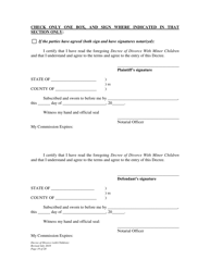 Decree of Divorce With Minor Children - Wyoming, Page 19
