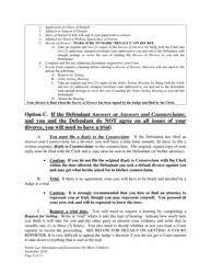 Family Law Information and Instructions (No Minor Children) - Wyoming, Page 9