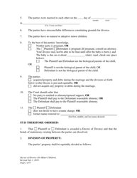 Decree of Divorce (No Minor Children) - Wyoming, Page 2