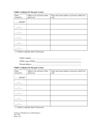 Petition for Modification of Child Support and Judgment for Arrears - Wyoming, Page 2