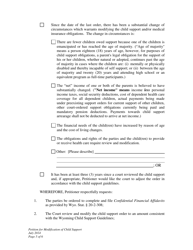 Petition for Modification of Child Support and Judgment for Arrears - Wyoming, Page 5