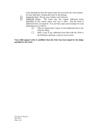 Checklist for Respondent - Child Support Modification - Wyoming, Page 3