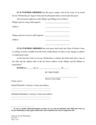 Order for Income Withholding - Wyoming, Page 3