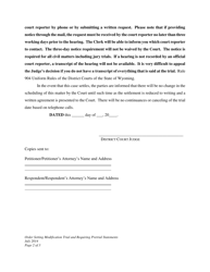 Order Setting Modification Trial and Requiring Pretrial Statements - Wyoming, Page 2