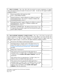 Child Support Computation Form &amp; Net Income Calculation - Wyoming, Page 3