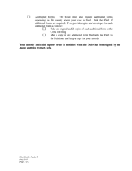 Checklist for Respondent - Custody and Child Support Modification - Wyoming, Page 3