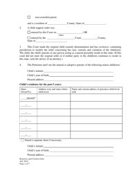 Response and Counterclaim - Custody and Child Support Modification - Wyoming, Page 2