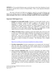 Custody and Child Support Modification Information and Instructions - Wyoming, Page 6