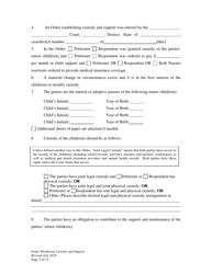 Order Modifying Custody and Support - Wyoming, Page 2
