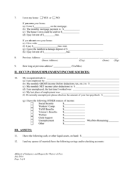 Affidavit of Indigency and Request for Waiver of Filing Fees and All Fees Associated Therewith - Wyoming, Page 2