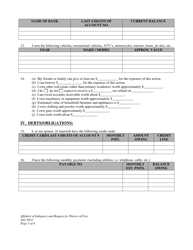 Affidavit of Indigency and Request for Waiver of Filing Fees and All Fees Associated Therewith - Wyoming, Page 3