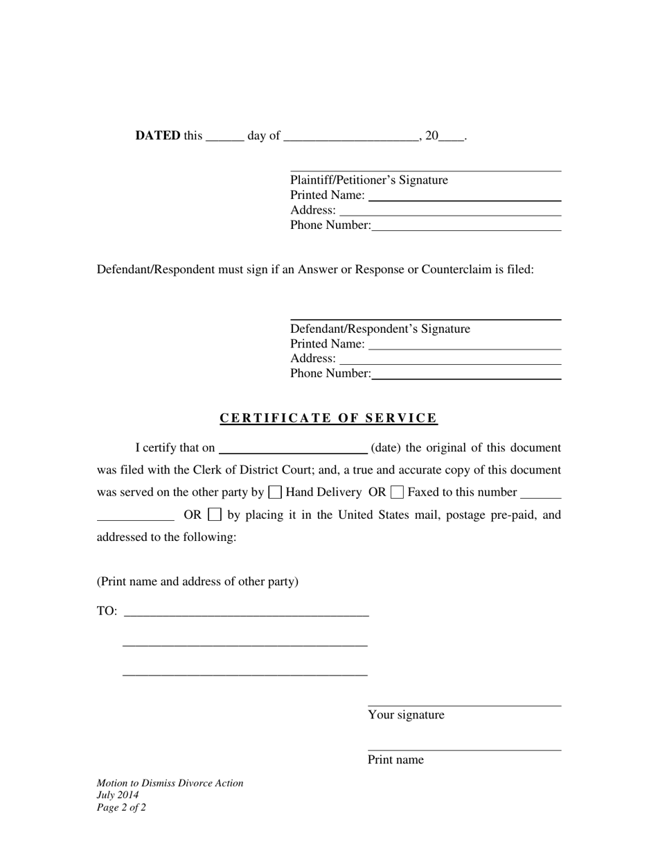 Wyoming Motion to Dismiss Action - Fill Out, Sign Online and Download ...