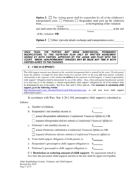 Order Establishing Custody, Visitation, and Child Support - Wyoming, Page 7