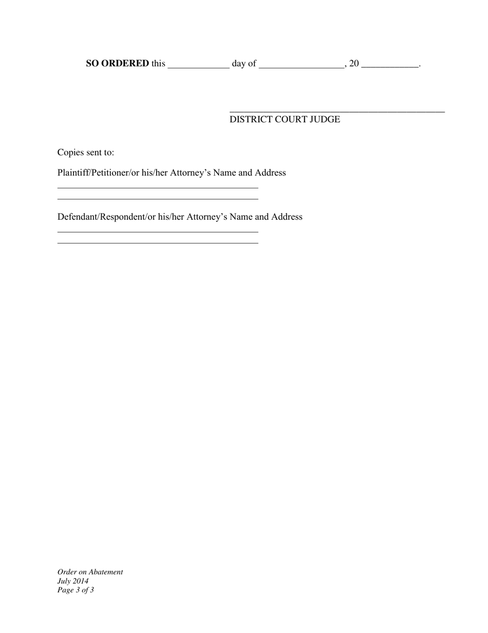 Order on Abatement - Wyoming, Page 3