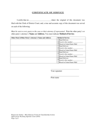 Request for Setting - Miscellaneous Forms for Guardianship Actions - Wyoming, Page 2