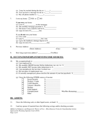 Affidavit of Indigency and Request for Waiver of Filing Fees and All Fees Associated Therewith - Miscellaneous Forms for Guardianship Actions - Wyoming, Page 2