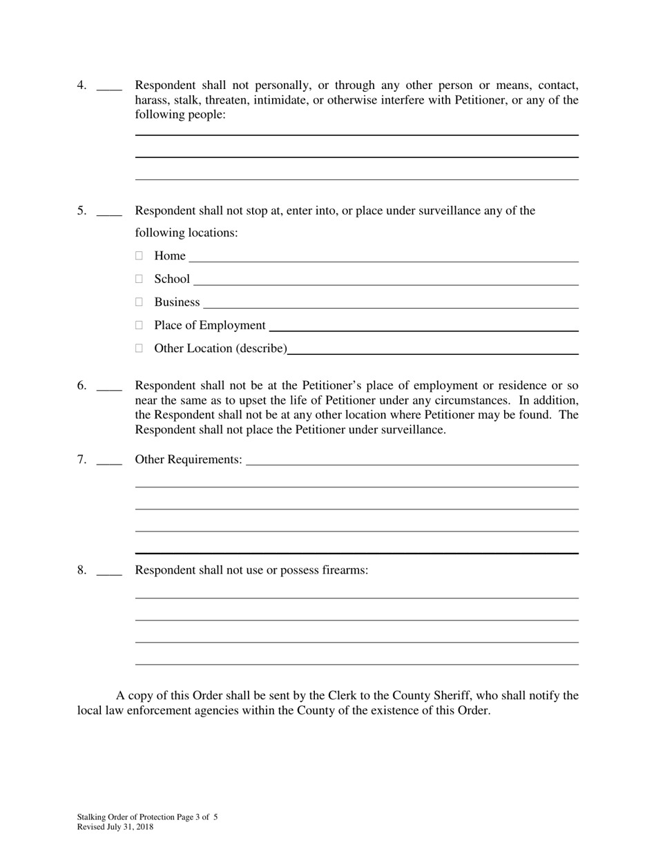 Stalking Order of Protection - Wyoming, Page 3
