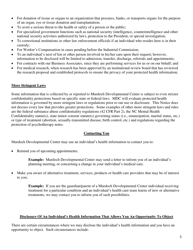 Notice of Privacy Practices of Murdoch Developmental Center - North Carolina, Page 5