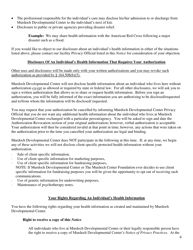 Notice of Privacy Practices of Murdoch Developmental Center - North Carolina, Page 6